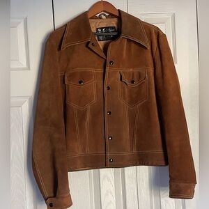 Vintage Sears The Leather Shop Men’s 70’s Suede Jacket size 42